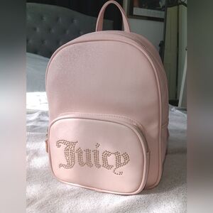 Juicy Couture Logo Obsession Medium Backpack In Pink Clay. NWT!